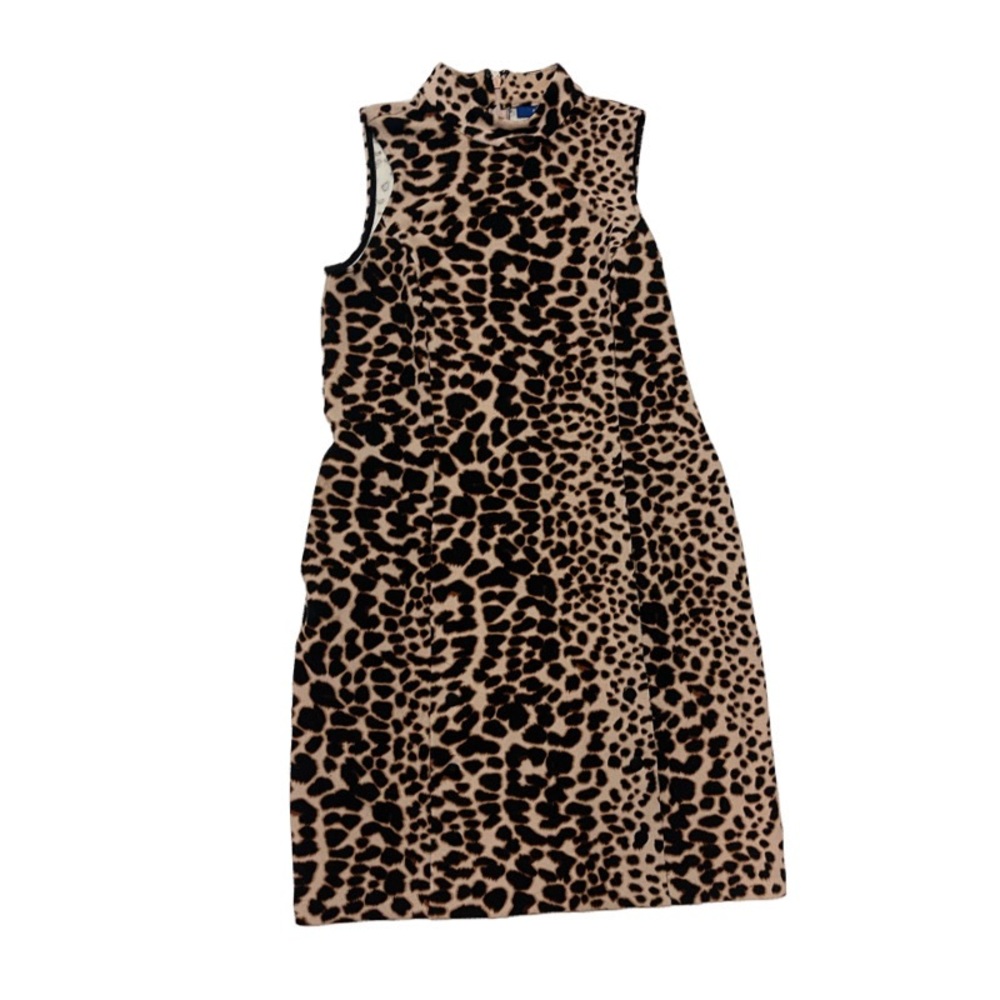 Apt. 9 Cheetah Print Flare Sleeveless Dress Womens Size Small